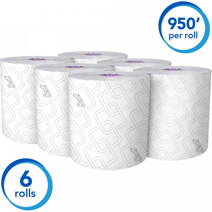 Scott Essential Hard Roll Towels - 8 in x 950 ft x 6 rolls (In Stock)