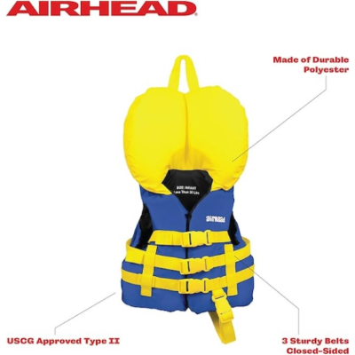 Airhead Infant's General Purpose Life Jacket, Coast Guard Approved