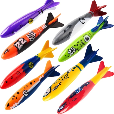 8 Pack Pool Toys, Shark Underwater Diving Toys